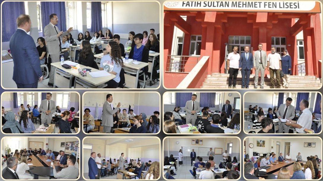 İlçe Mili Eğitim Müdürümüz Said Nuri Odabaşoğlu Fatih Sultan Mehmet Fen Lisesinde Öğretmen ve Öğrencilerle Buluştu