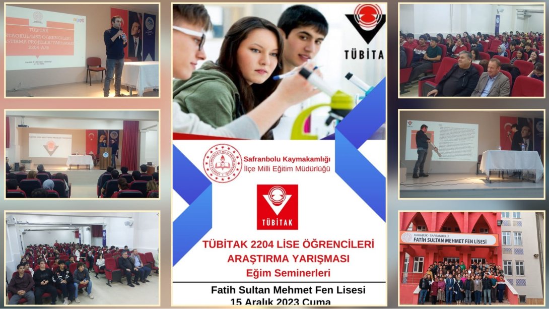 Tübitak 2204 A - Lise Öğrencileri Araştırma Yarışması Eğitim Seminerlerimiz Başladı