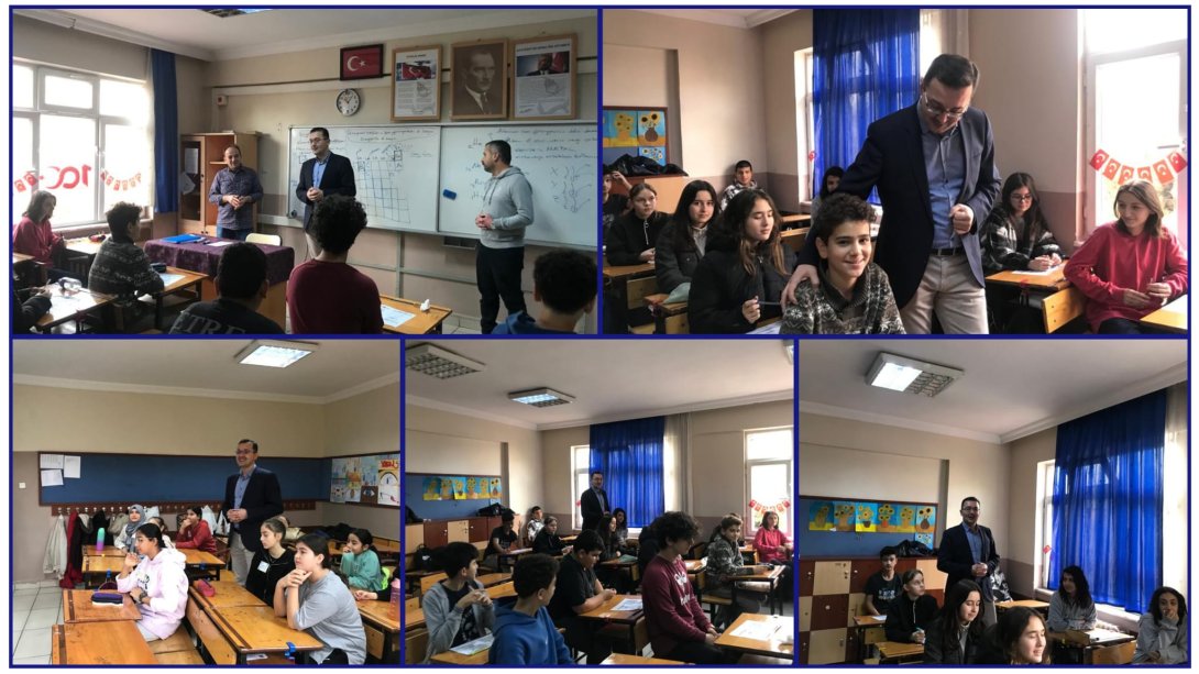 İlçe Milli Eğitim Müdürümüz Ünsal Tülbentçi Ortaokulumuzda Devam Eden DYK Kurslarımızı Ziyaret Etti 