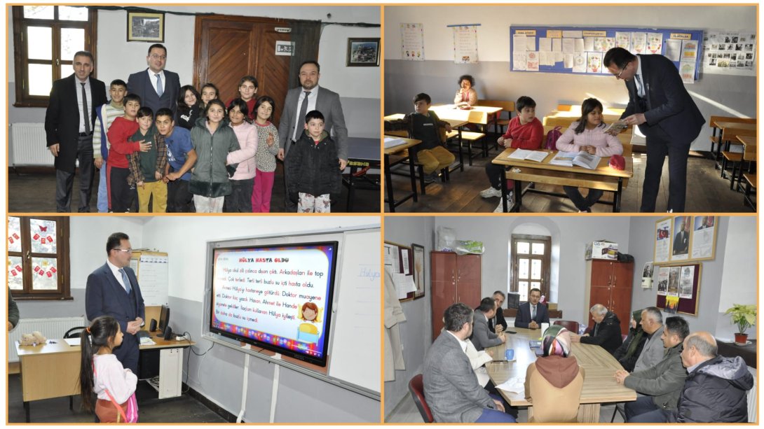 İlçe Milli Eğitim Müdürümüz Okul Ziyaretlerine Gümüş İlkokulu ve Şehit Mustafa Arık Ortaokulu İle Devam Etti