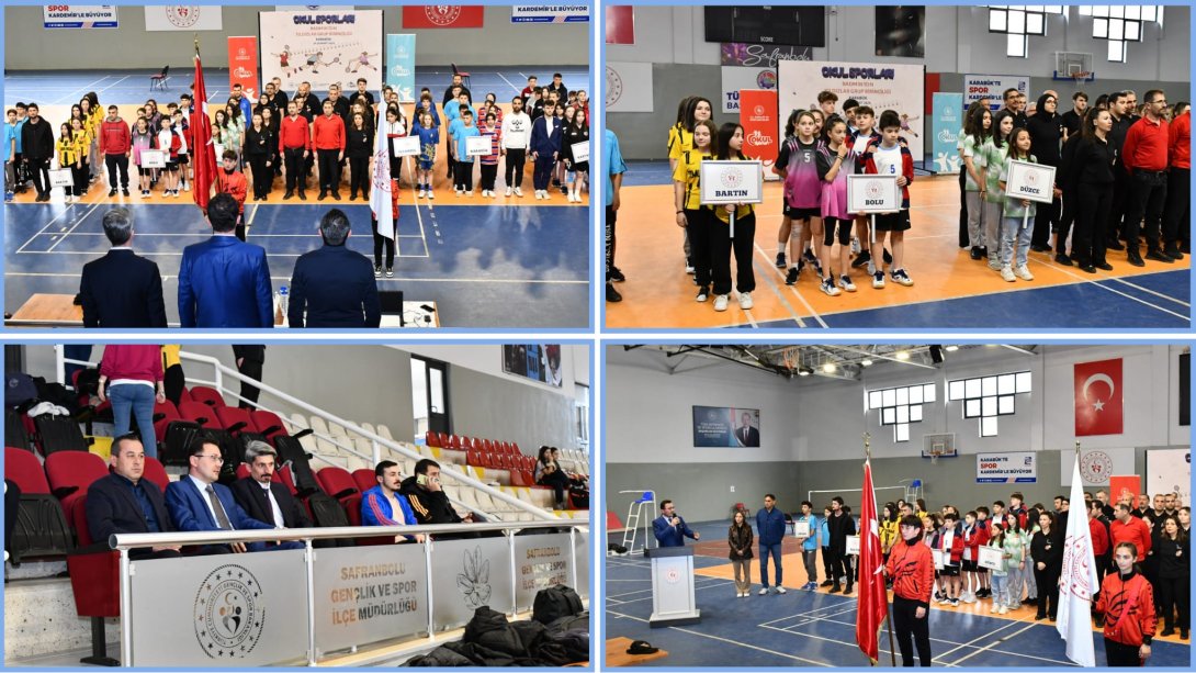 Okul Sporları Badminton Yıldızlar Grup Birinciliği Seremonisi Yapıldı