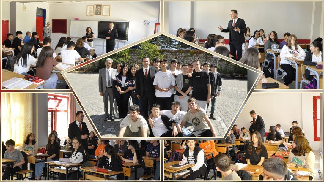 İlçe Milli Eğitim Müdürümüz Okul Ziyaretlerine Safranbolu Atatürk Anadolu Lisesiyle Devam Etti
