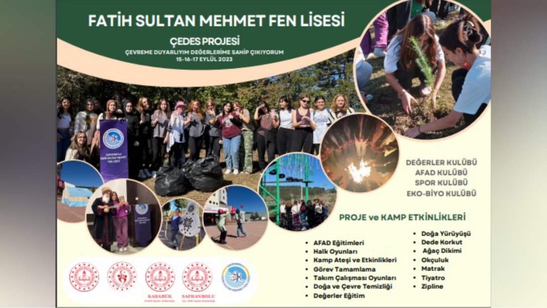 Fatih Sultan Mehmet Fen Lisesi Öğrencilerinden ÇEDES Projesi