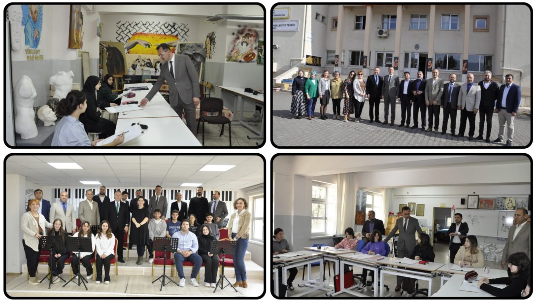 İlçe Milli Eğitim Müdürümüz Borsa İstanbul Güzel Sanatlar Lisesini Ziyaret Etti