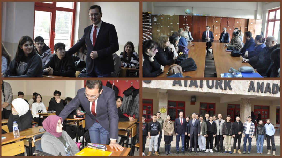 İlçe Milli Eğitim Müdürümüz Atatürk Anadolu Lisesini Ziyaret Etti