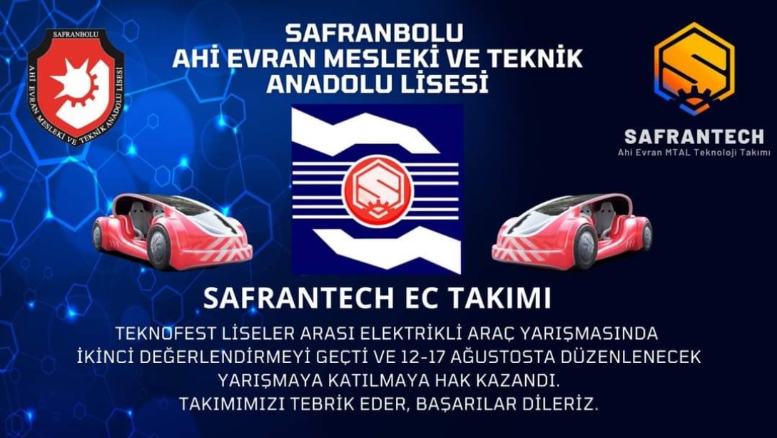 2024 TEKNOFEST'te SafranTech EC Takımı Elektrikli Araç Yarışmasında Finale Kaldı